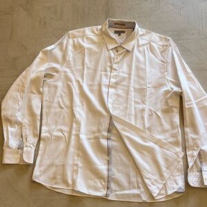 TED BAKER size 6 (XL) mens white shirt